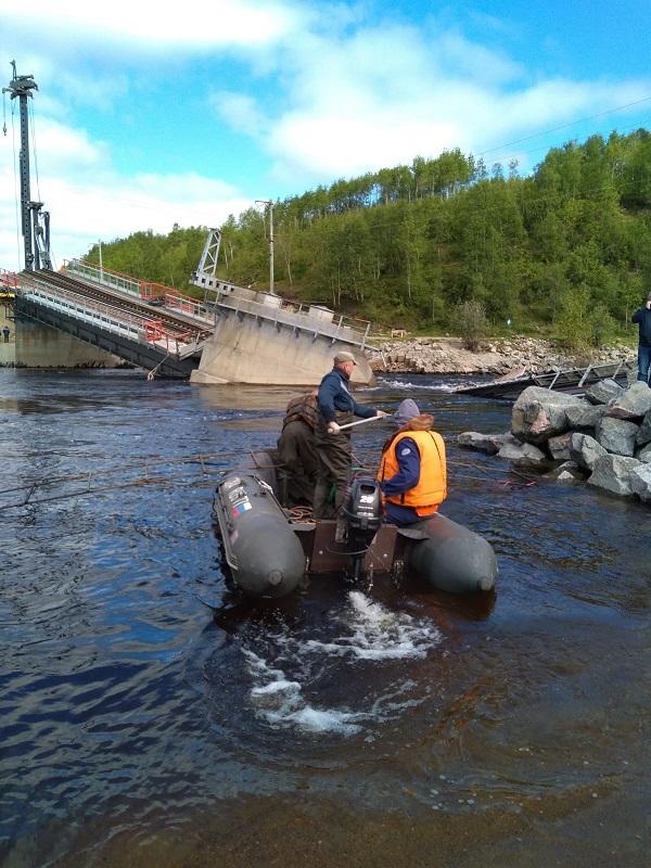 Подводно-технические работы. работа на поврежденном мосту